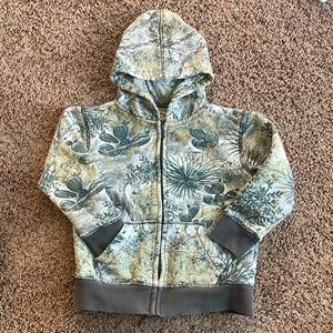XS zipper hoodie jacket. Camouflage